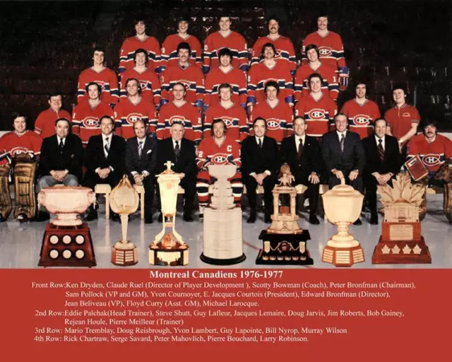 1977 Montreal Canadiens Team Photo 8X10