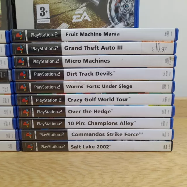 22 X PS2 Game Bundle All Complete With Manual CIB PlayStation 2 Joblot GTA NFS 3
