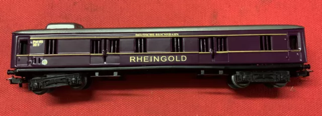 MÄRKLIN H0 354 RHEINGOLD Gepäckwagen, Neulack, Umlackierung, Blech 800