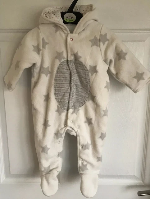 Tuta da neve reggiseno avorio bambino/ragazza - età 3-6 mesi