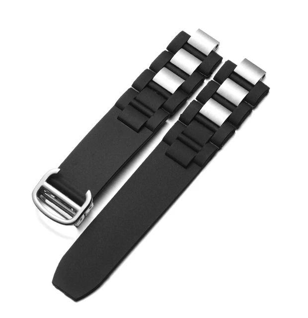 Bracelet De Montre En Silicone Blanc Doux Et Souple - Largeur 20mm | Système De Libération Rapide