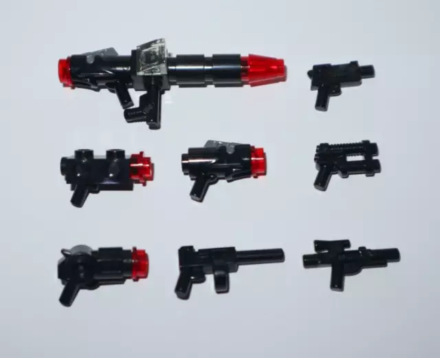 LEGO ® LOT 8 Accessoires Minifig Super Gun Pistolet Arme Star Wars