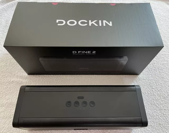 DOCKIN D FINE 2 Bluetooth Speaker 50W Wireless Lautsprecher mit OVP -Akku defekt