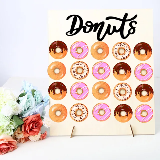 Holz-Donuts-Wand-Display-Ständer-Halter - Candy Sweets Donut-Rack Kann hängen 20