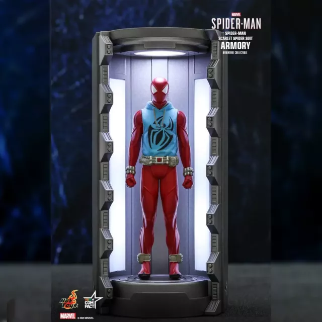 Hot Toys Marvel Spider-Man Scarlet Spider Suit Armory Miniature Figure 3