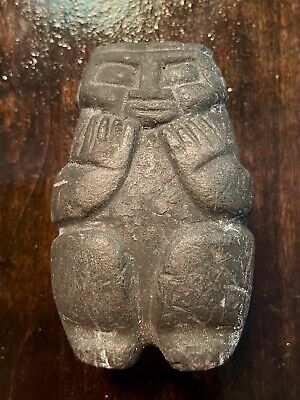 Pre-Columbian Mayan Stone Deity Offering Figure Ancient Artifact Rare Antiquity