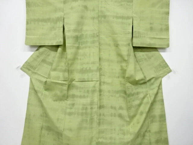 6459379: Japanese Kimono / Antique Kimono / Tsumugi / Woven Brush Mark