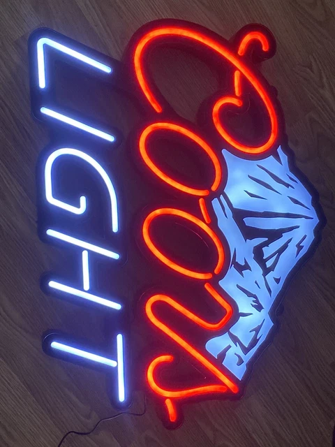 Coors Light Sign (with mountains)