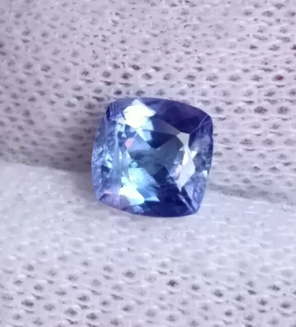 5.5X5.5 MM Beautiful Violet Blue Purple Tanzanite Cushion 0.90 Ct Loose Gemstone