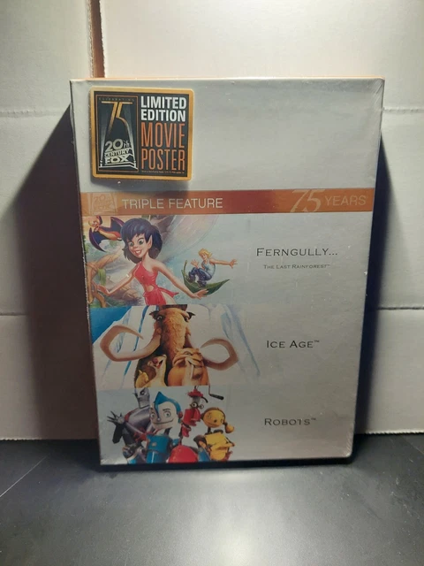 Robots Disc FERNGULLY / ICE Age / Robots (DVD, 2010, 3-Disc Set, Fox 75th ...