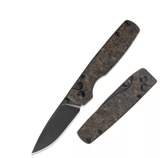 Kizer Cutlery Nebula Folding Knife 3" CPM-20CV Steel Blade Carbon Fiber Handle