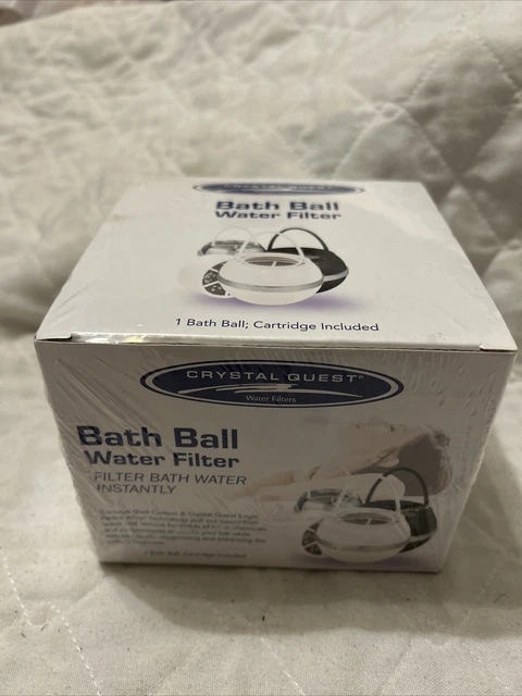 Filtro de agua bola de baño Crystal Quest para bañera blanco