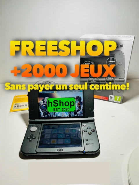 Nintendo New3DSXl top IPS/ Boîte LUMA + Freeshop