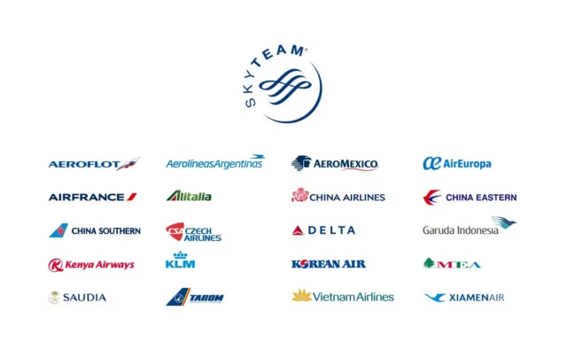 Skyteam Elite Plus Status, Delta, KLM, Air France, Aeroflot, Aireuropa usw.