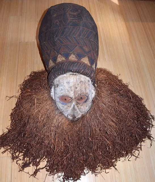 Old African Yaka Tribe Mukhanda Mask Used Male Initiation Ceremony Congo, Africa
