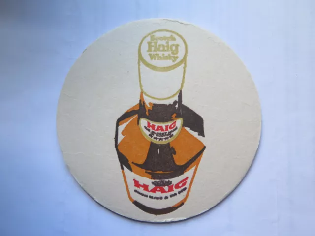 HAIG SCOTCH WHISKY DRINKS COASTER BARWARE c1970s EXCELLENT CONDITION No 1