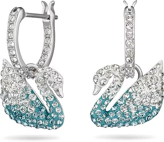 Swarovski Crystal ICONIC SWAN Pierced Earrings 5512577