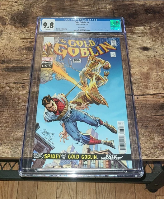 Gold Goblin #3 CGC 9.8 Graded J Scott Campbell Variant Cover Marvel Comics 2023