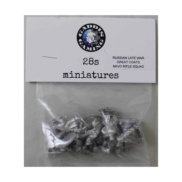 Gaddis Gaming WWII Russia 28mm SLW Great Coats NKVD Rifle Squad Pack New