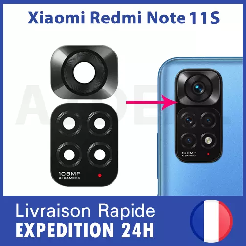 Caméra Verre pour XIAOMI REDMI NOTE 11S Lentille Vitre Objectif Lens Glass Cover