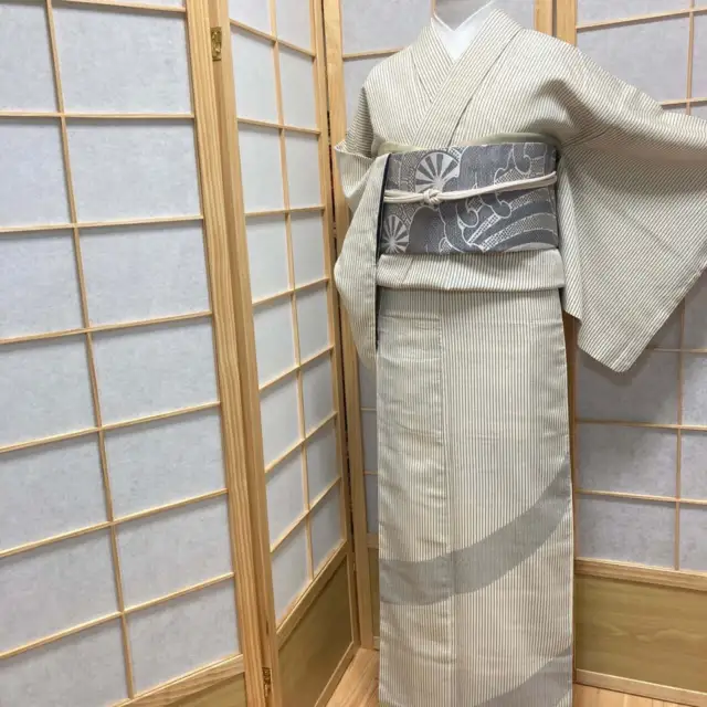 8817# Japanese kimono Vintage Pure Silk Robe Traditional Kimono only sold 157cm