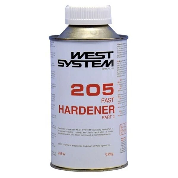 West System Epoxy A Pack 205 Fast Hardener 0.2kg Tin Part 2 Boat Marine