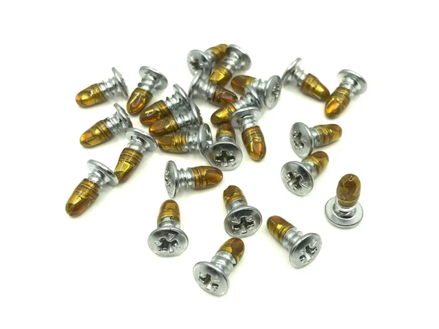 windshield & rear glass trim molding clip screws drill point fits Ford 25pcs chr