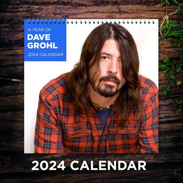 DAVE GROHL CALENDAR 2025 Dave Grohl 2025 Celebrity Wall Calendar 24.