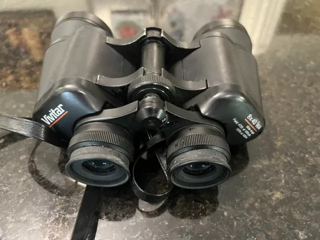 Vivitar Binoculars 8x40 WA Wide Angle, Field: 472ft At 1,000 Yards, 157m At 1000