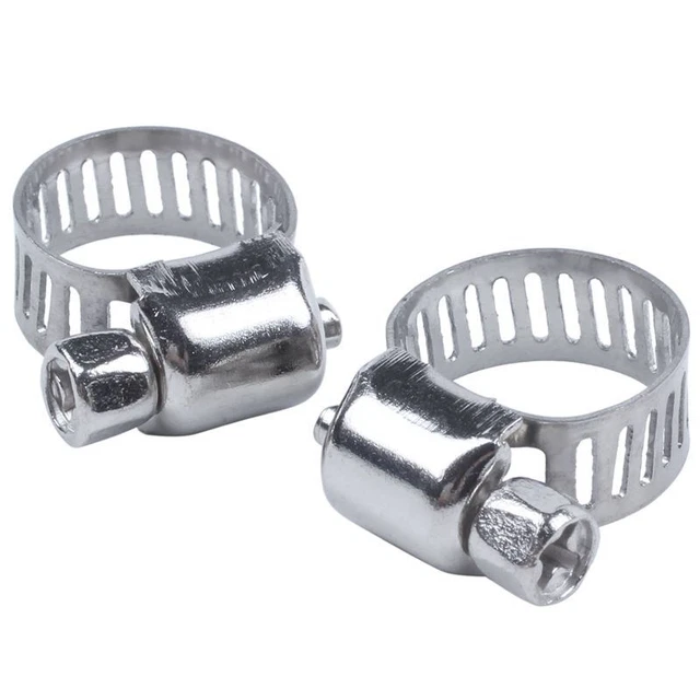15 Pcs Stainless Steel 8mm to 12mm Hose Pipe Clips Fastener C4Y3Y3