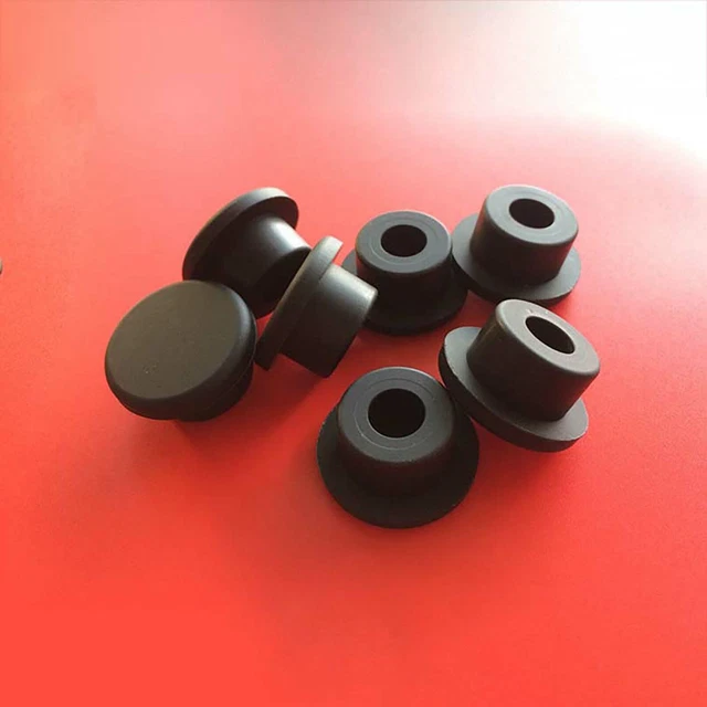 Black Silicone Hole Plug Blanking End Cap Tube Seal Bung Inserts Plugs 10~29mm