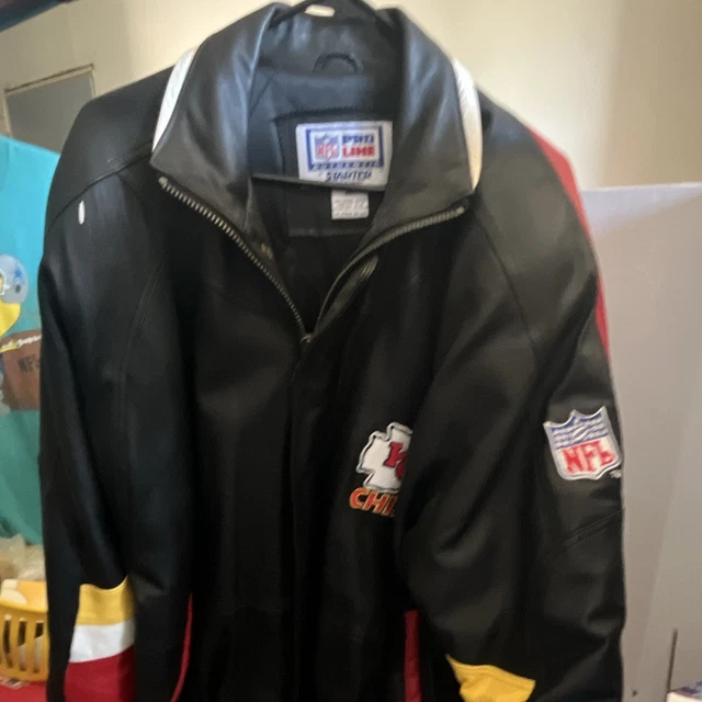STARTER PRO LINE Kansas City Chiefs NFL Satin Jacket Men's L USA