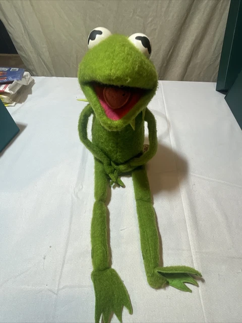 Fisher Price #850 Kermit the Frog Stuffed Plush Doll Jim Henson Vintage 1976
