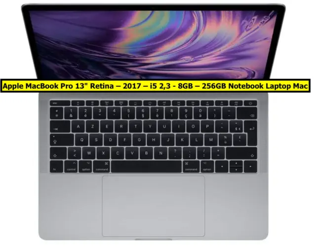 Apple MacBook Pro 13" Retina - 2017 - i5 2,3 - 8 GB - 256 GB computer portatile Mac