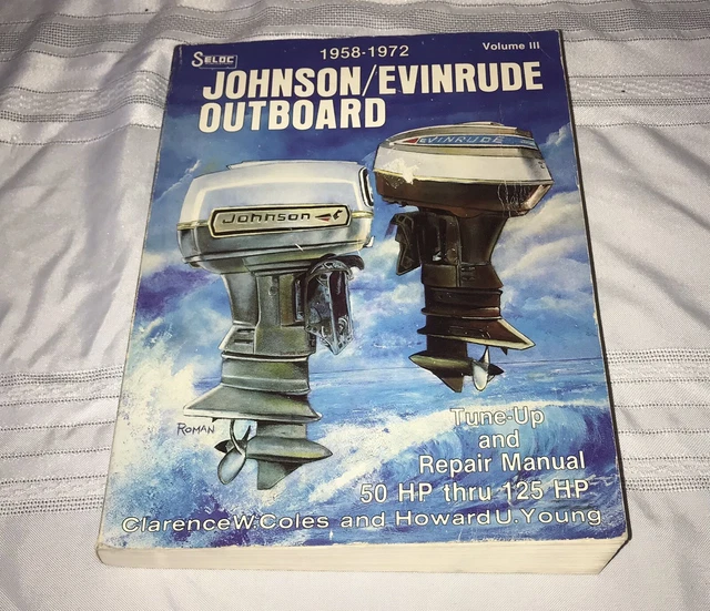 H3 JOHNSON/EVINRUDE OUTBOARD TuneUp and Repair Manual 50 125 HP 1958