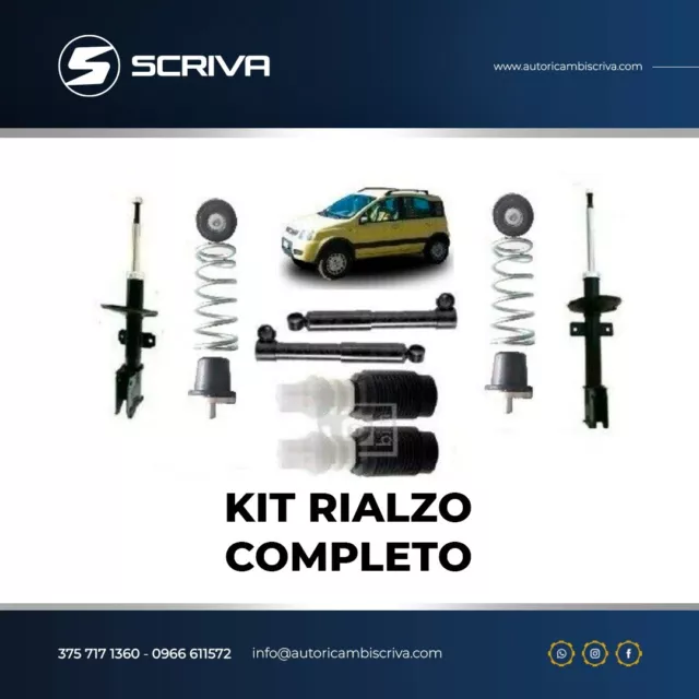 Kit Rialzo Fiat Panda 4X4(169) 4 Ammortizzatori + Molle + Tamponi