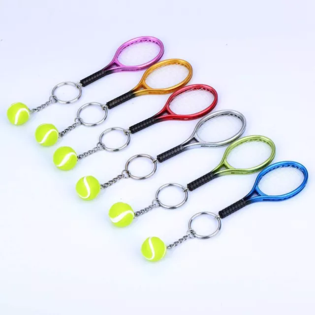 Bag Pendant Tennis Racket Keychain Sport Key Ring Car Key Ring Tennis Pendant