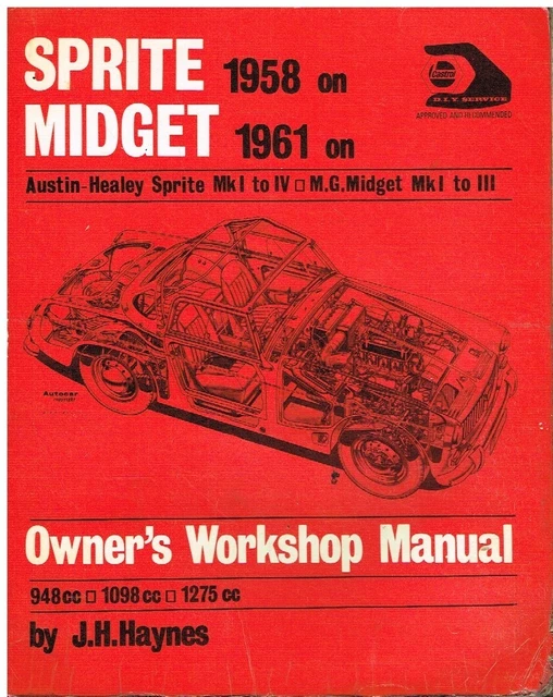 Mg Midget & Austin-Healey Sprite (Incl Frogeye) 1958-71 Owners Workshop Manual