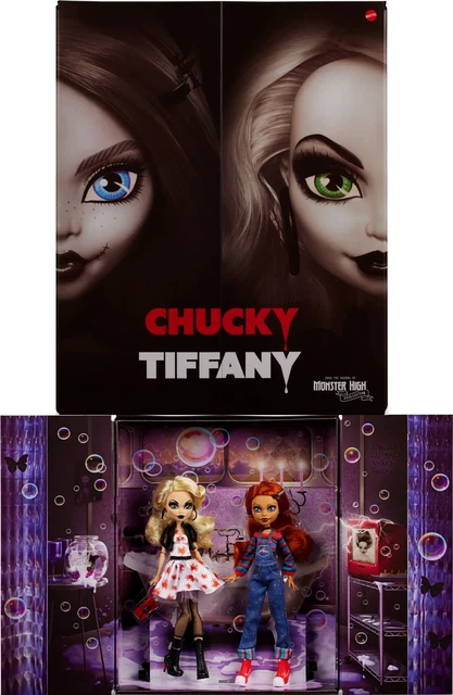 In-Hand Mattel Skullector Monster High Bride of Chucky Doll Set Tiffany 2 Pack