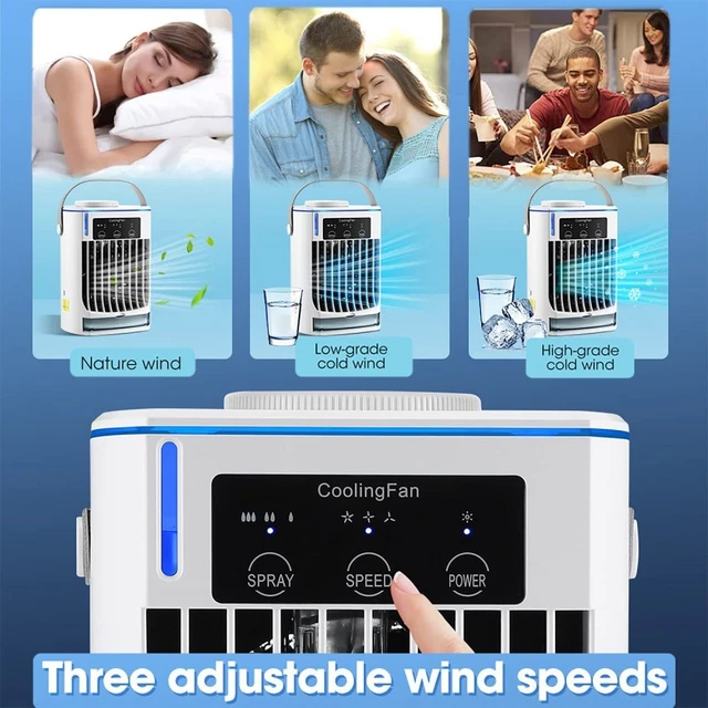 Portable Air Conditioner Evaporative Personal Air Cooler Cooling Fan Humidifier