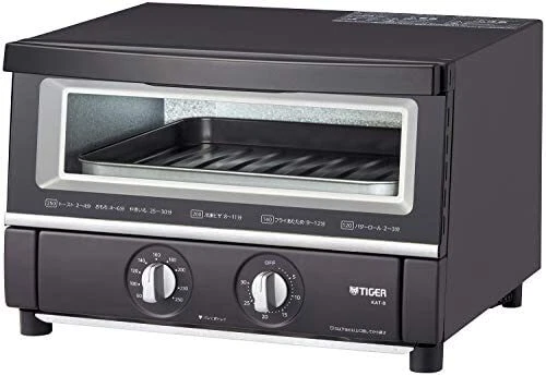Tiger thermos (TIGER) Oven toaster Insulated W glass Triple heater Stepless tem