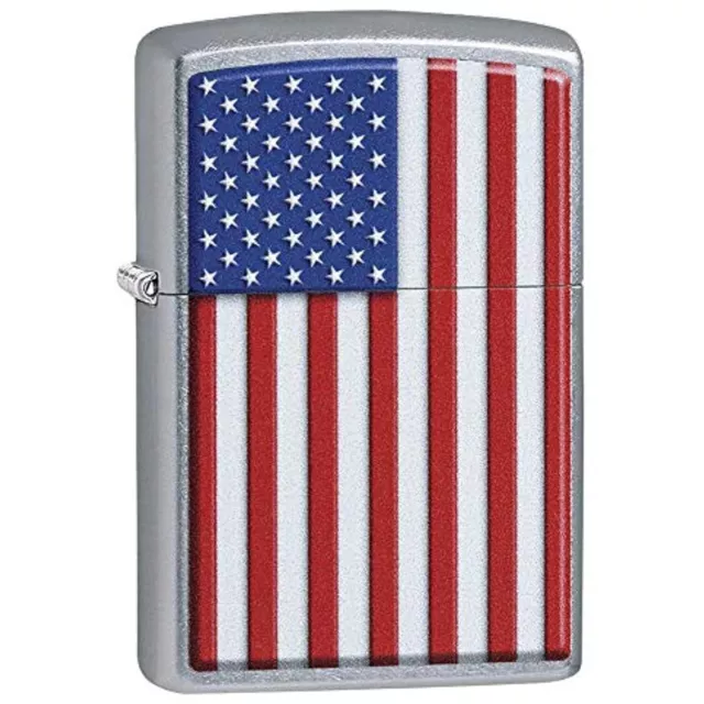 Zippo 29722 Patriotic Street Chrome Pocket Lighter, Multi, One Size