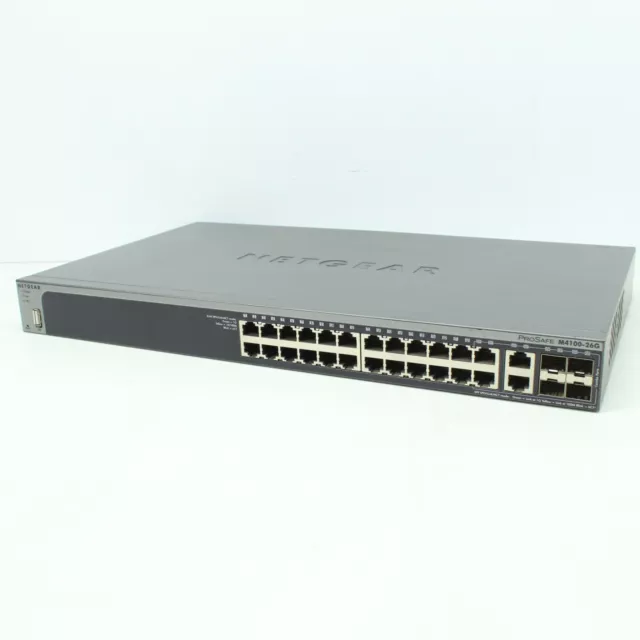 Netgear ProSafe M4100 26G 1Gbps26 Port Gigabit L2+ Network Switch 4 x SFP V2H2