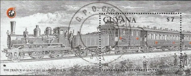 Guyana Block31 (kompl.Ausg.) gestempelt 1989 Rotkreuzzug
