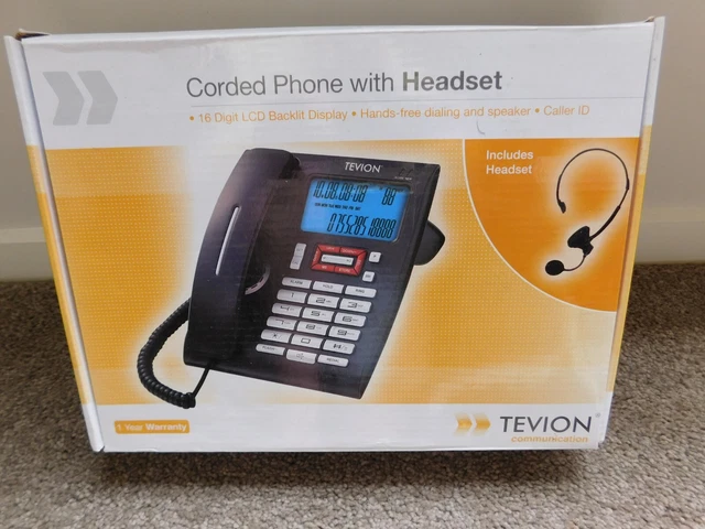Tevion Communications Corded Phone with Headset