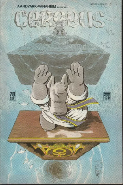 CEREBUS #78 1985 -AARDVARK/ VANAHEIM PRESENTS- B&W DAVE SIM/KAREN McKIEL...VF+