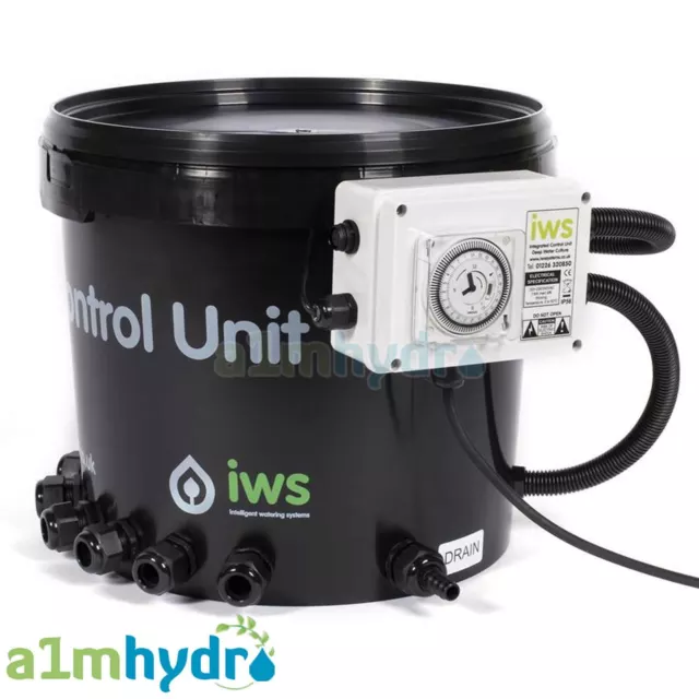 IWS Flood And Drain Basic Brain And Timer Pot 6 12 24 36 48 System Hydroponics