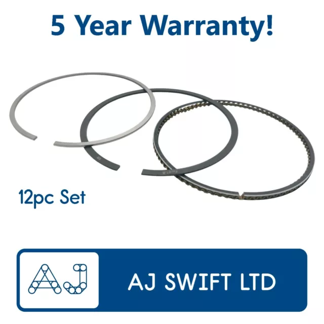 STD Piston Rings 12pc 83mm Bore for Ford 1.8 Duratec Engine 1.2mm-1.2mm-2.5mm