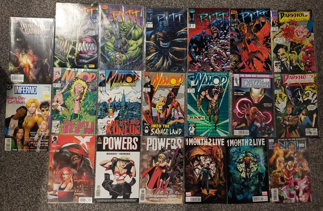 Marvel Dc Indie Comic Book Lot Of 20 Pitt Nova Iron Age Dazzler Comic Bundle