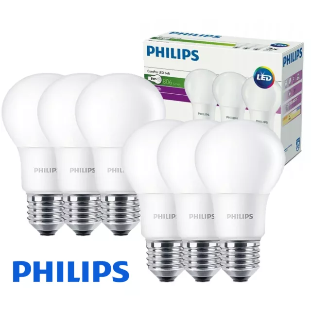 Ampoule LED Philips E27 8W 2700K blanc chaud 8718696577554